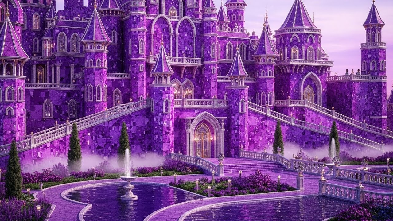 Gemstone Palaces 💎✨ | A 4K Fantasy Journey Through Crystal Light