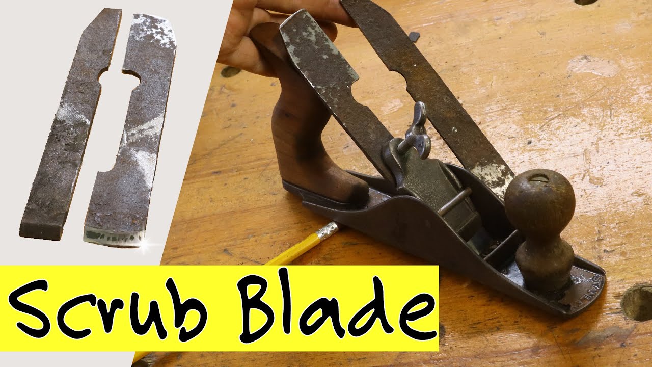 Making a Blade for Stanley No. 40 Scrub Plane From an Old Blade | New Life of an Old Tool