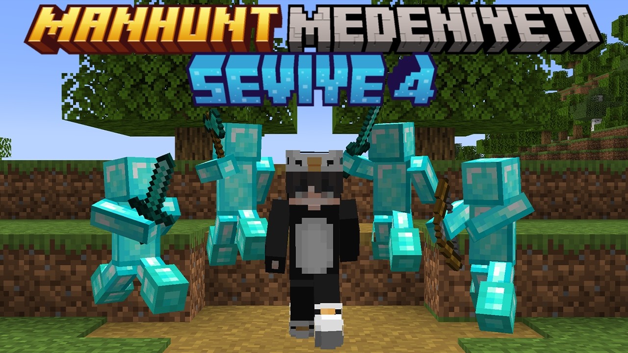 Minecraft ama MANHUNT MEDENİYETİNDEKİ Sırlar &Ccedil;&ouml;z&uuml;l&uuml;yor...