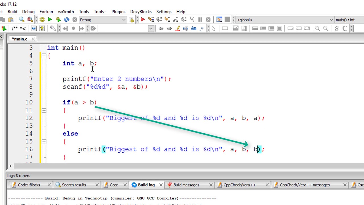 Biggest of 2 numbers: C Program