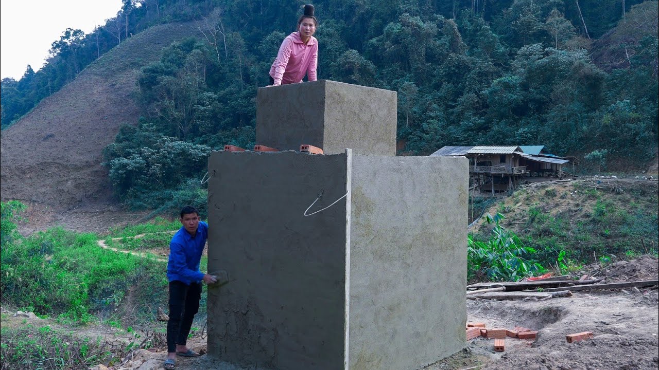 Making an Escape for Pigs, Completing a Beautiful and Sturdy New Toilet on the Farm | Family Farm 