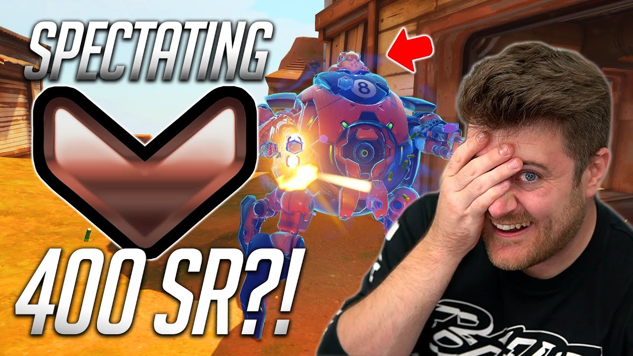 Spectating 400 SR Overwatch and it's... BOTTOM 500!