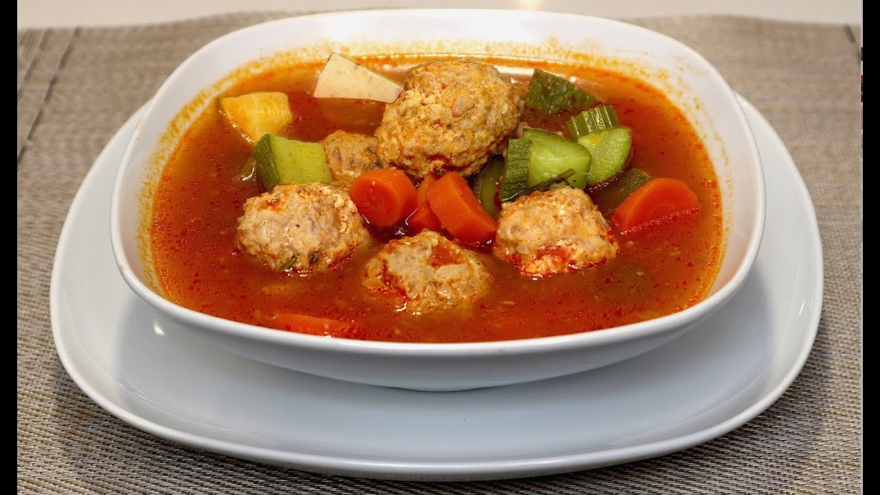 Albondigas de Pavo en Caldo con Verduras | Saludables