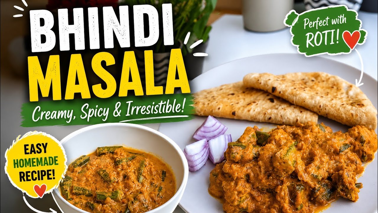 Bhindi Masala | Okra Recipe | വെണ്ടയ്ക്ക കറി | Side dish for Chapati / Rice |