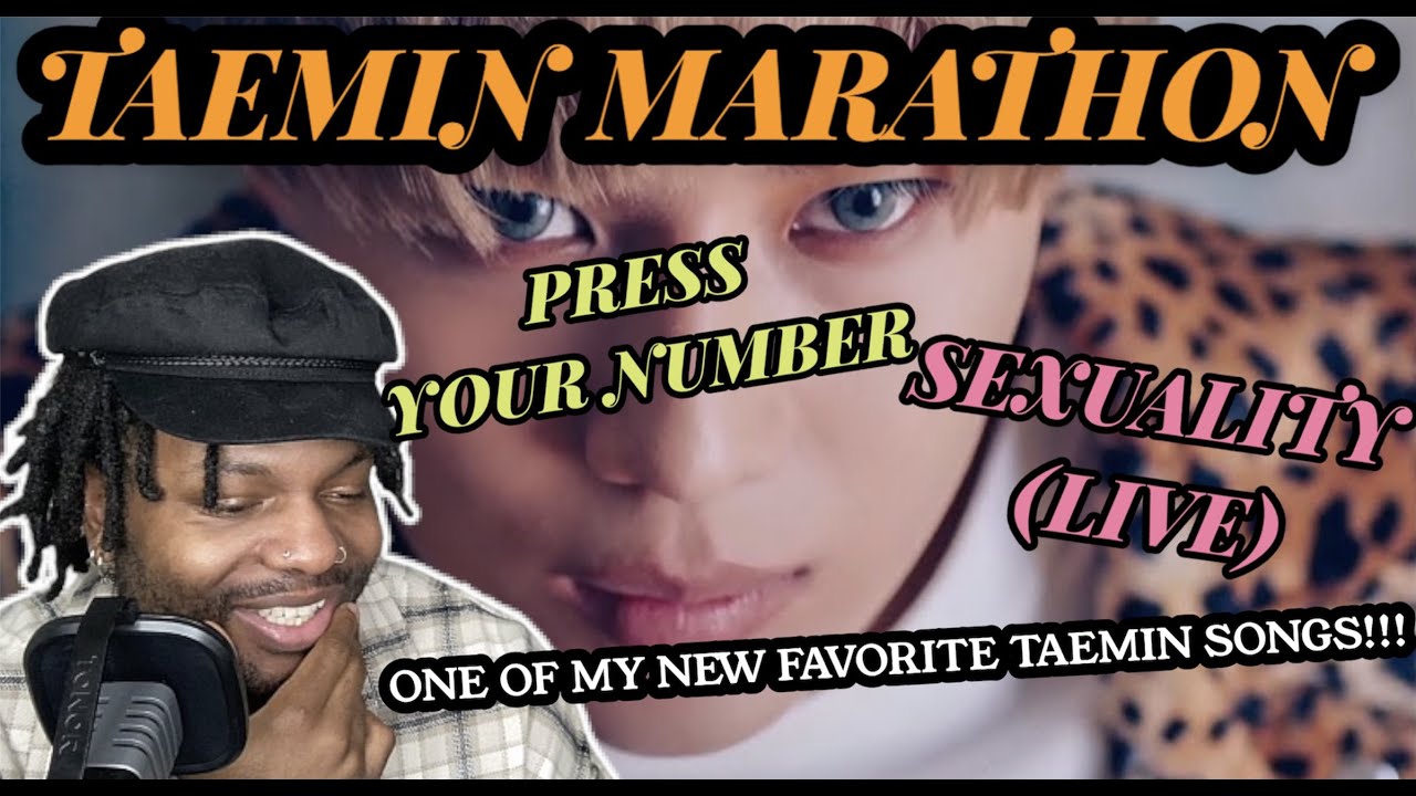 TAEMIN MARATHON!!! | Press Your Number MV & Sexuality [Live] (REACTION)