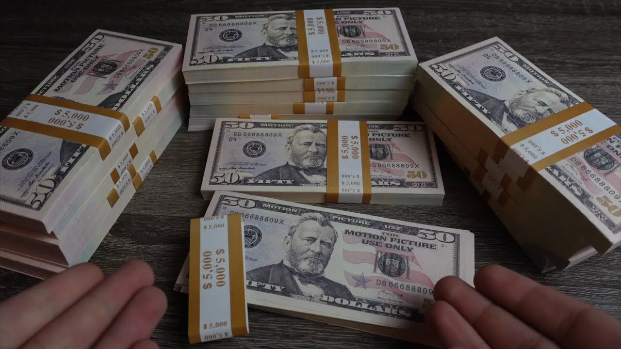 Обзор реалистичного реквизита стоимостью 50 долларов США | Распаковка фальшивых денег