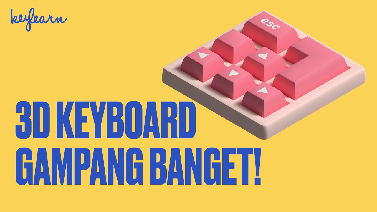 Membuat Keyboard 3D yang gampang aja di Adobe Illustrator