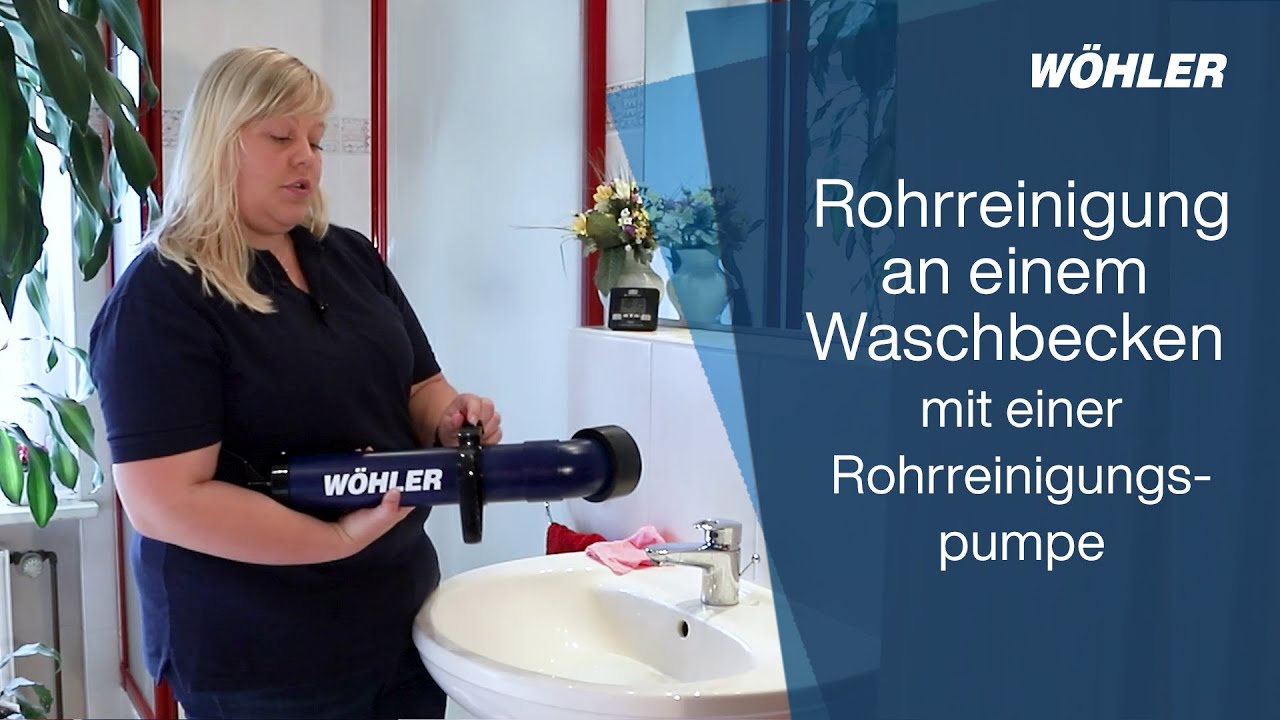Rohrreinigung mit einer Rohrreinigungspumpe