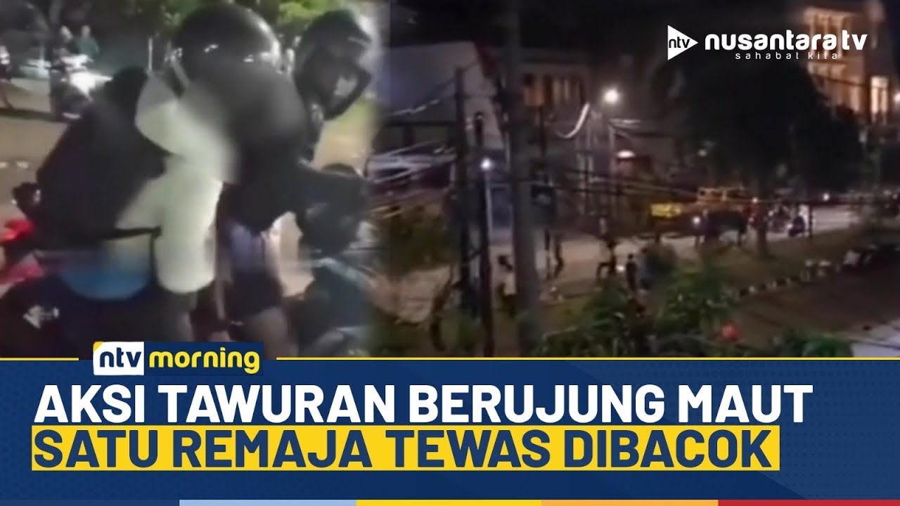 Mencekam! Detik-detik Tawuran Maut di Jakbar, 1 Remaja Tewas Disabet Sajam | NTV MORNING