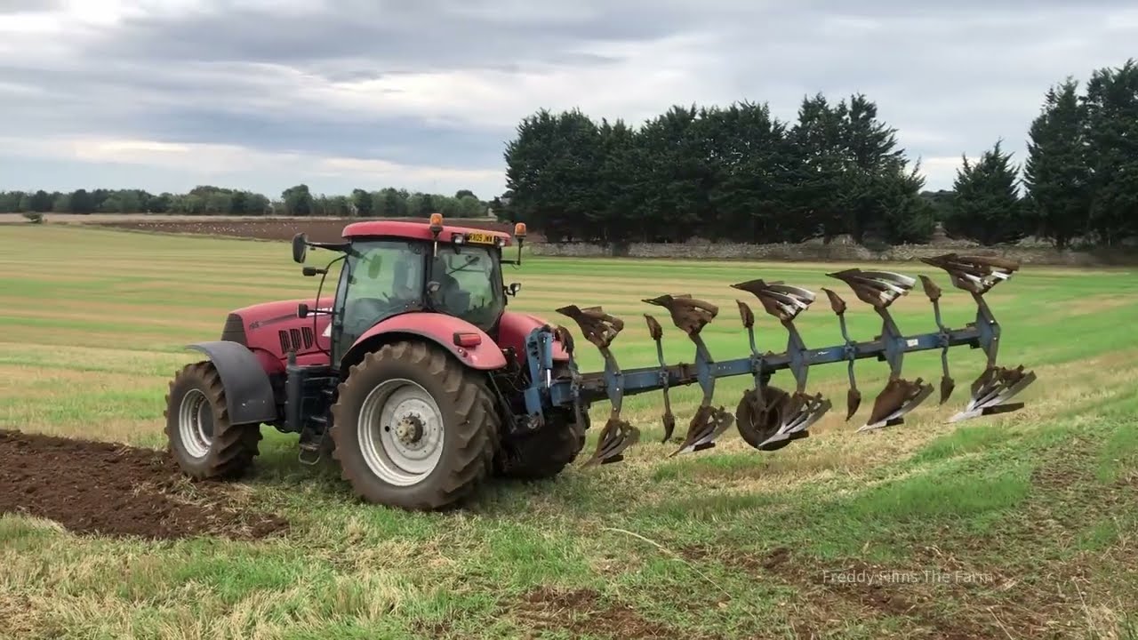Case Puma 195 with Rabe Five Furrow Plough - Tillage 2022