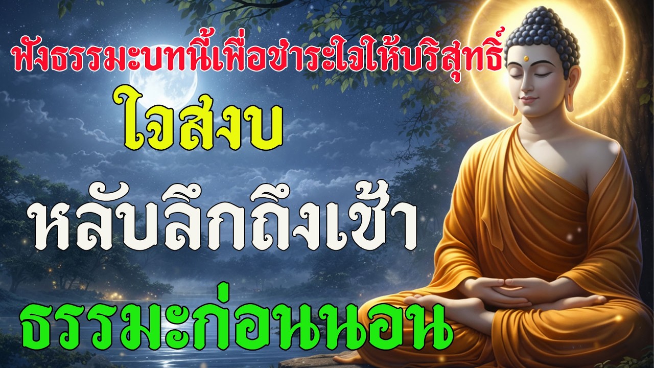 ฟังธรรมะบทนี้เพื่อชำระใจให้บริสุทธิ์ ใจสงบ หลับลึกถึงเช้า #ธรรมะก่อนนอน