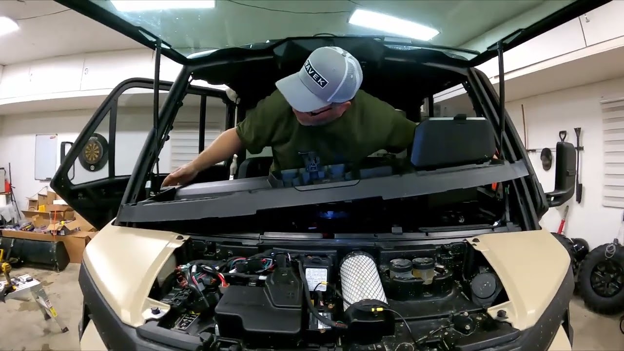 Установка комплекта поворотников Ravek на Can-Am Defender HD11 Limited