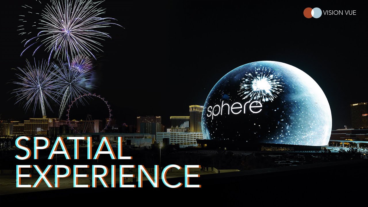 Sphere in Las Vegas lights up for the first time: the Spatial Experience