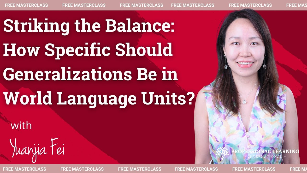 Striking the Balance: How Specific Should Generalizations Be? With Yuanjia Fei