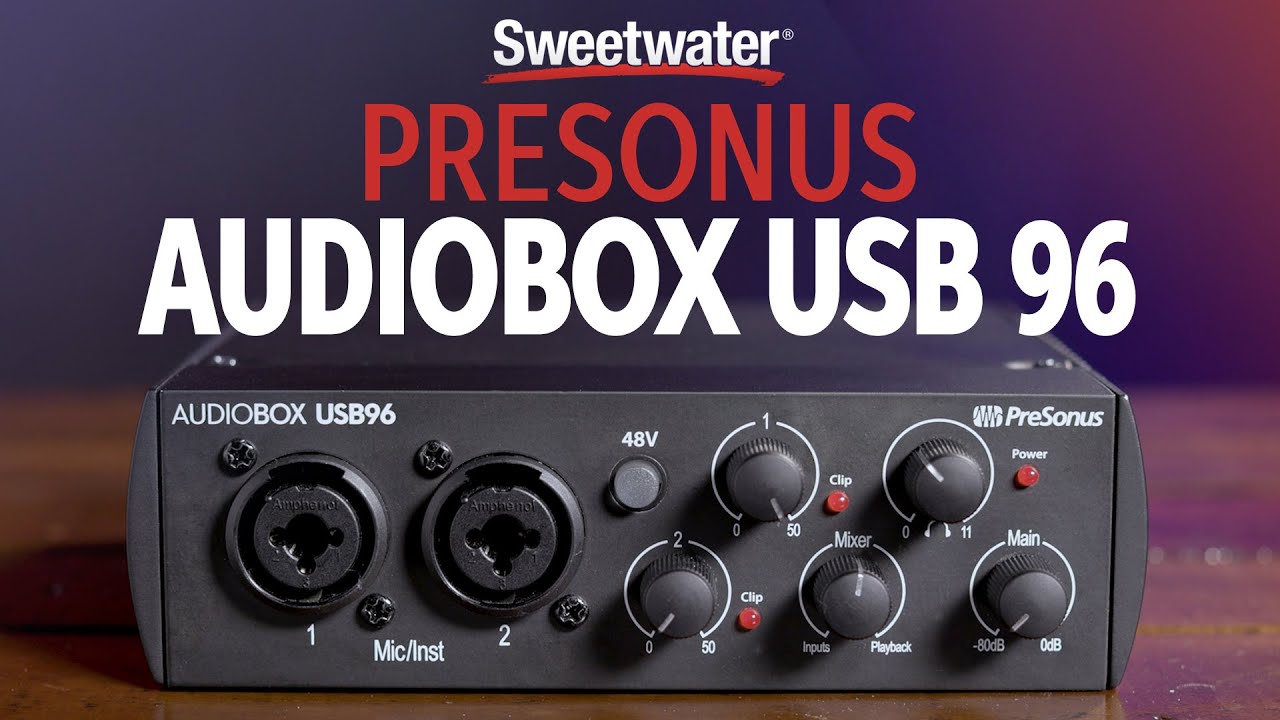 PreSonus AudioBox USB 96 Demo Video
