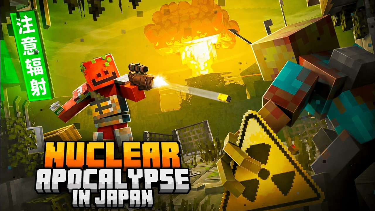 I Survived 100 Days in a Nuclear Apocalypse in Japan Minecraft