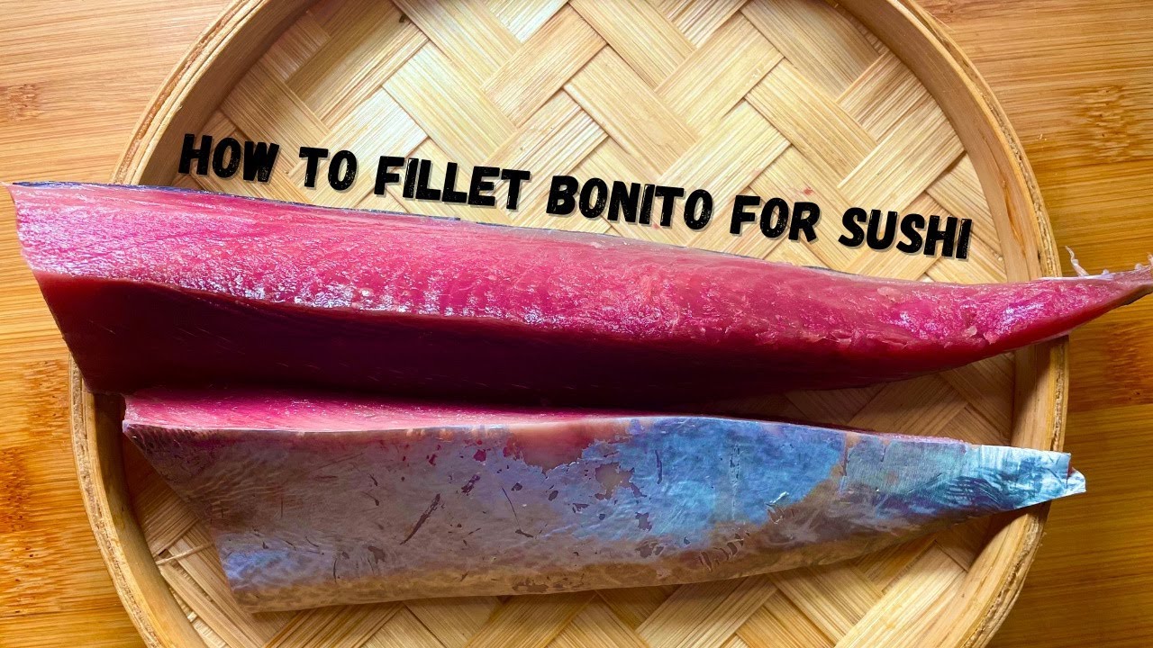 How To Fillet Skipjack Tuna/ Bonito for Sushi