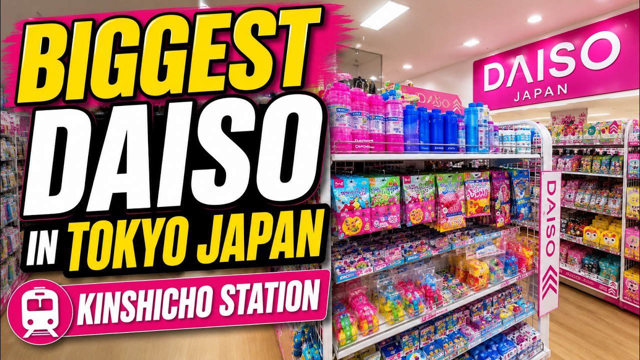 Biggest Daiso in Tokyo Japan | Kinshicho Station Daiso