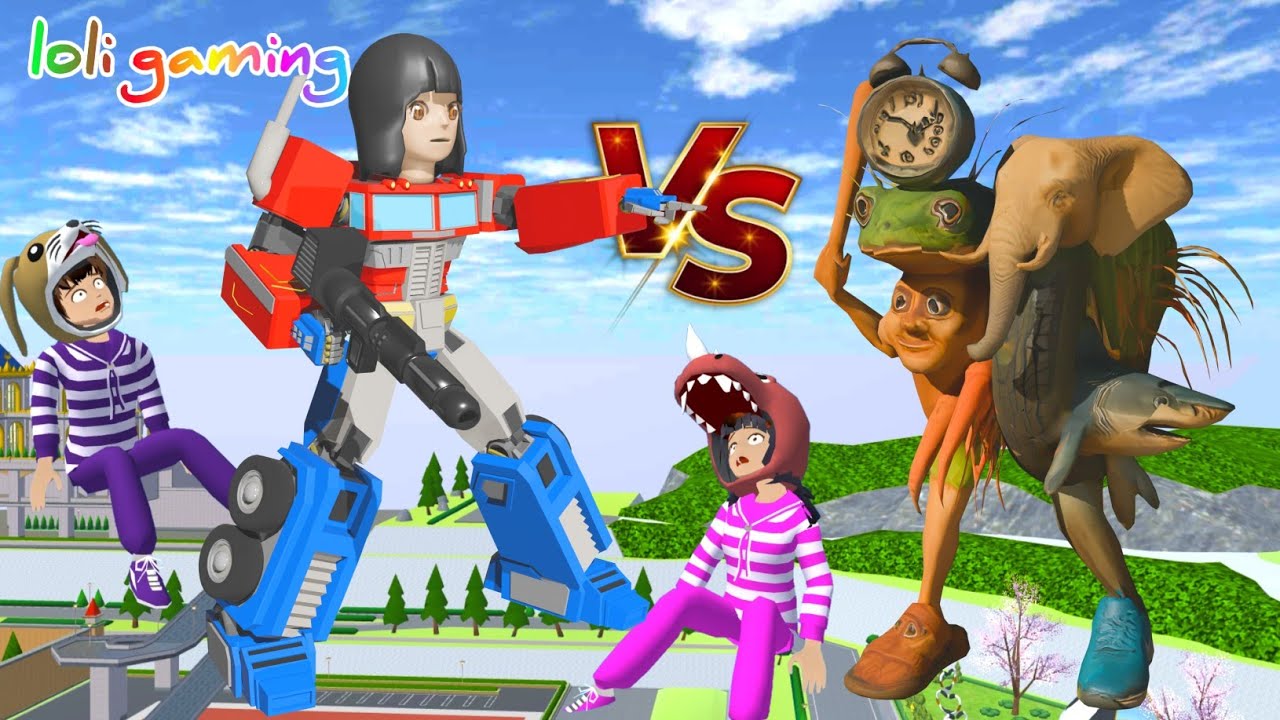 Mio naik robot OPTIMUS PRIME melawan BOSS ANOMALI