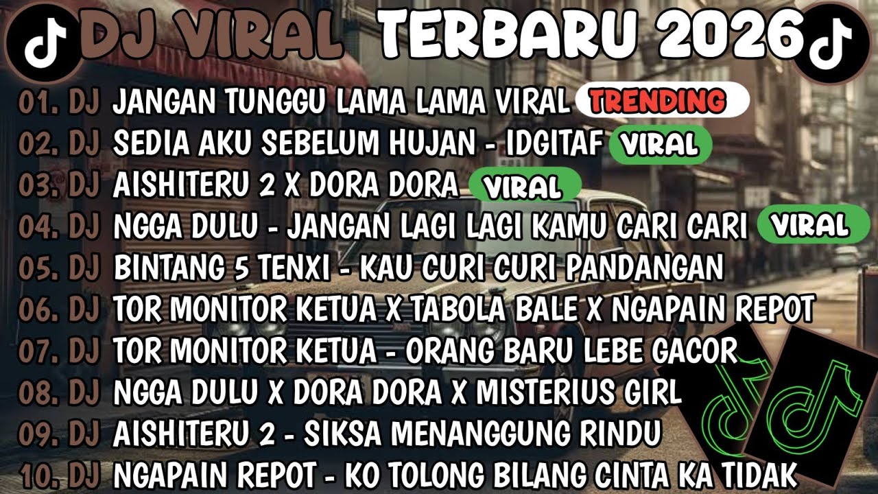 DJ TIKTOK TERBARU 2026🎵DJ JANGAN TUNGGU LAMA LAMA🎵DJ IDGITAF - SEDIA AKU SEBELUM HUJAN
