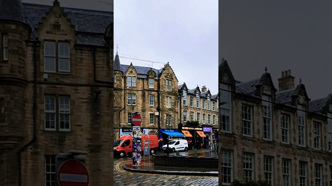 “Hidden Edinburgh Rain Magic: Edinburgh Castle at Vennel & Grassmarket”