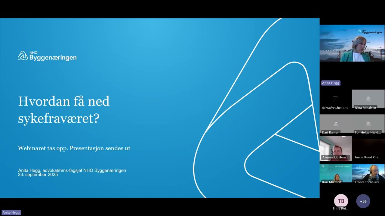 Webinar: Hvordan få ned sykefravær