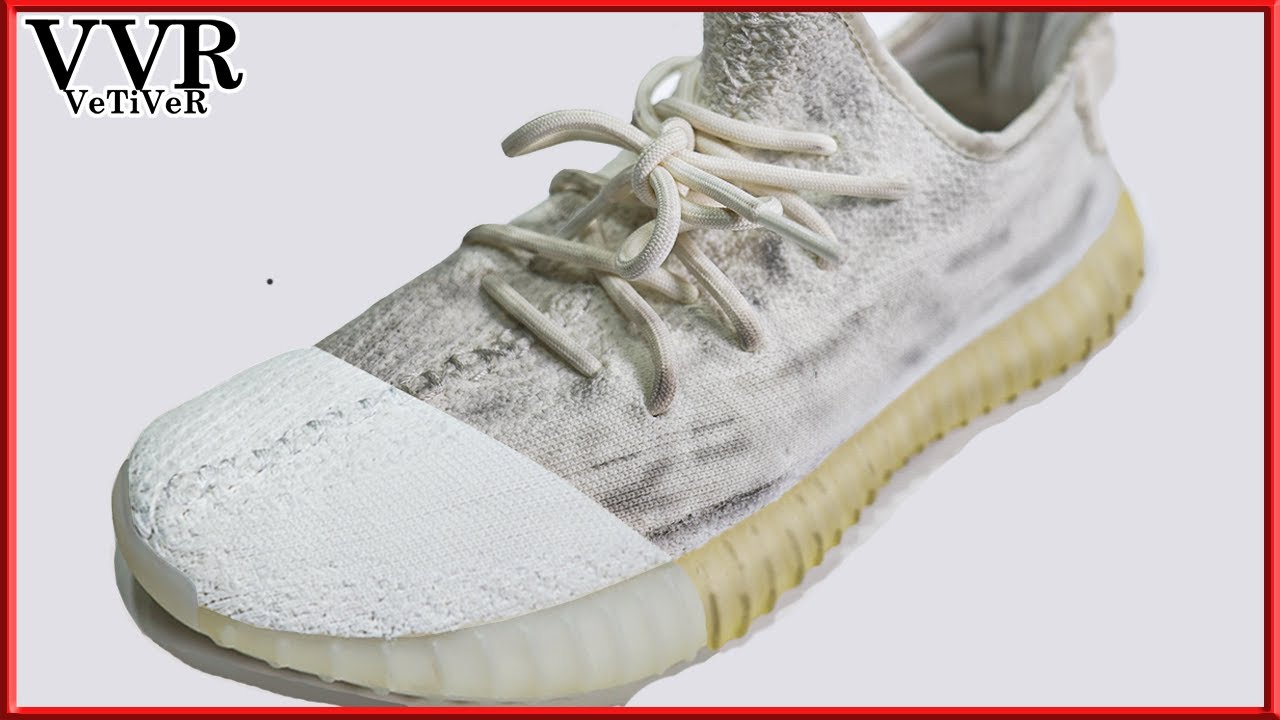 [ASMR] 'Clean& restore Yellowing' 'Adidas Yeezy Boost Triple White  -4k