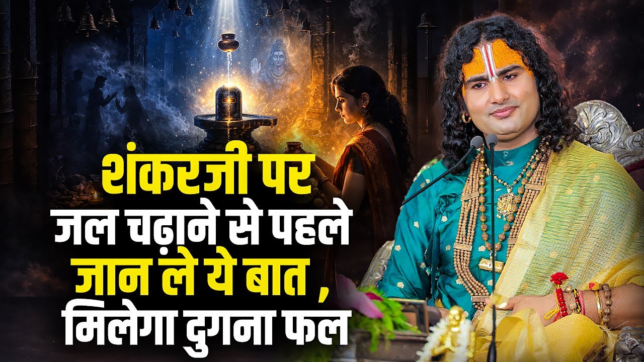 शंकरजी पर जल चढ़ाने से पहले जान ले ये बात , मिलेगा दुगना फल ? Aniruddhacharya ji Maharaj