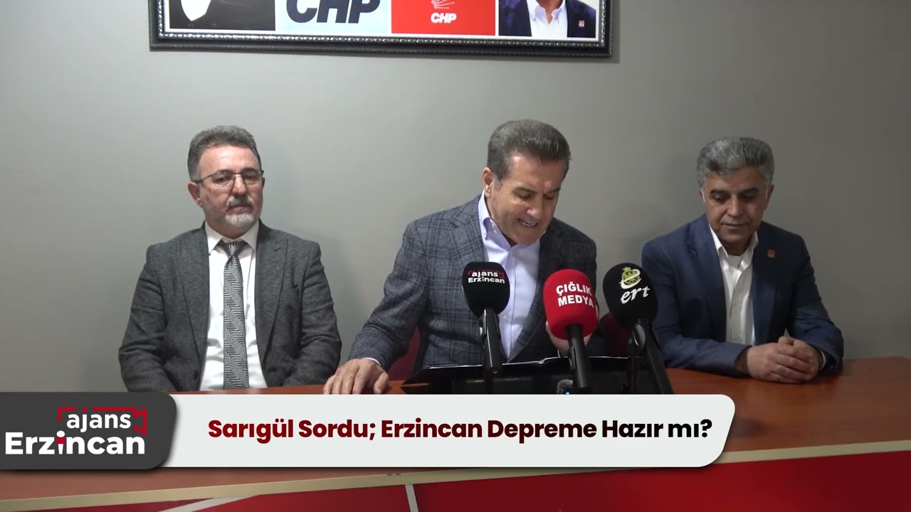 Sarıgül Sordu; Erzincan Depreme Hazır mı?