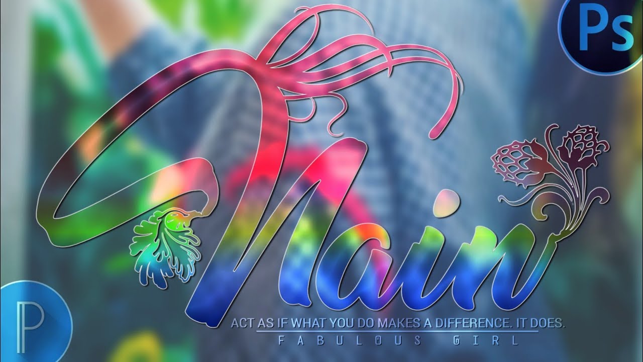 New Color Gradient Glass Font like Photoshop Cc in android 2020