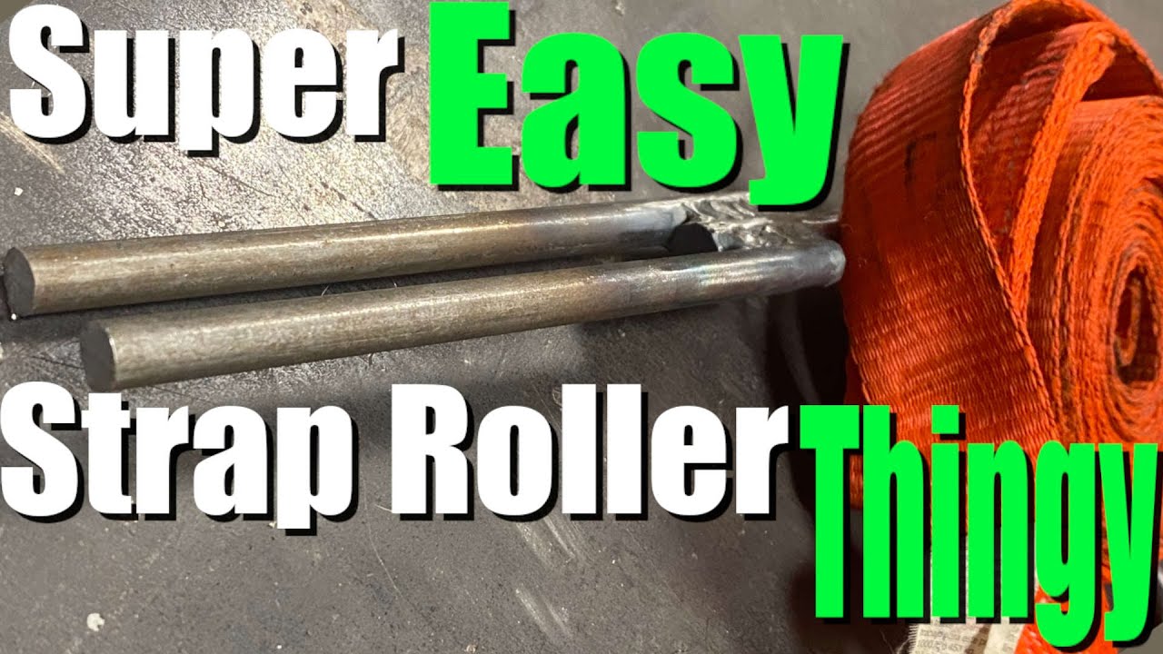 Super Easy DRILL POWERED Strap roller!!