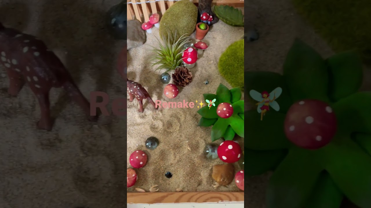 Original vs. remake fairy village ✨🧚&zwj;♀️
