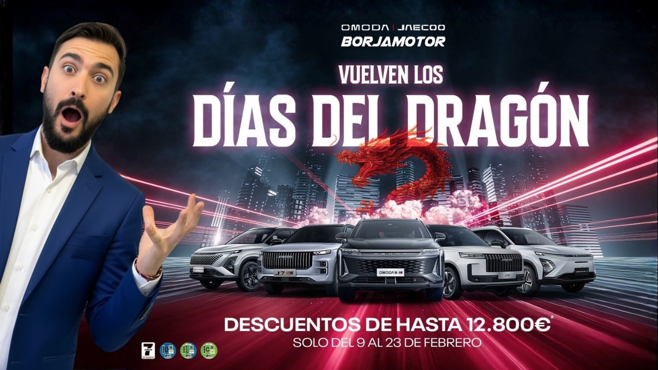 Hasta 12.800€ de DESCUENTO en los DÍAS DEL DRAGÓN 🐉 Omoda & Jaecoo Borjamotor