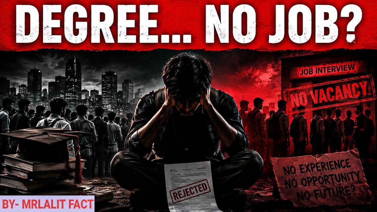 Degree But No Job? India&rsquo;s Youth Employment Crisis Explained😱 | MrLalit Fact 