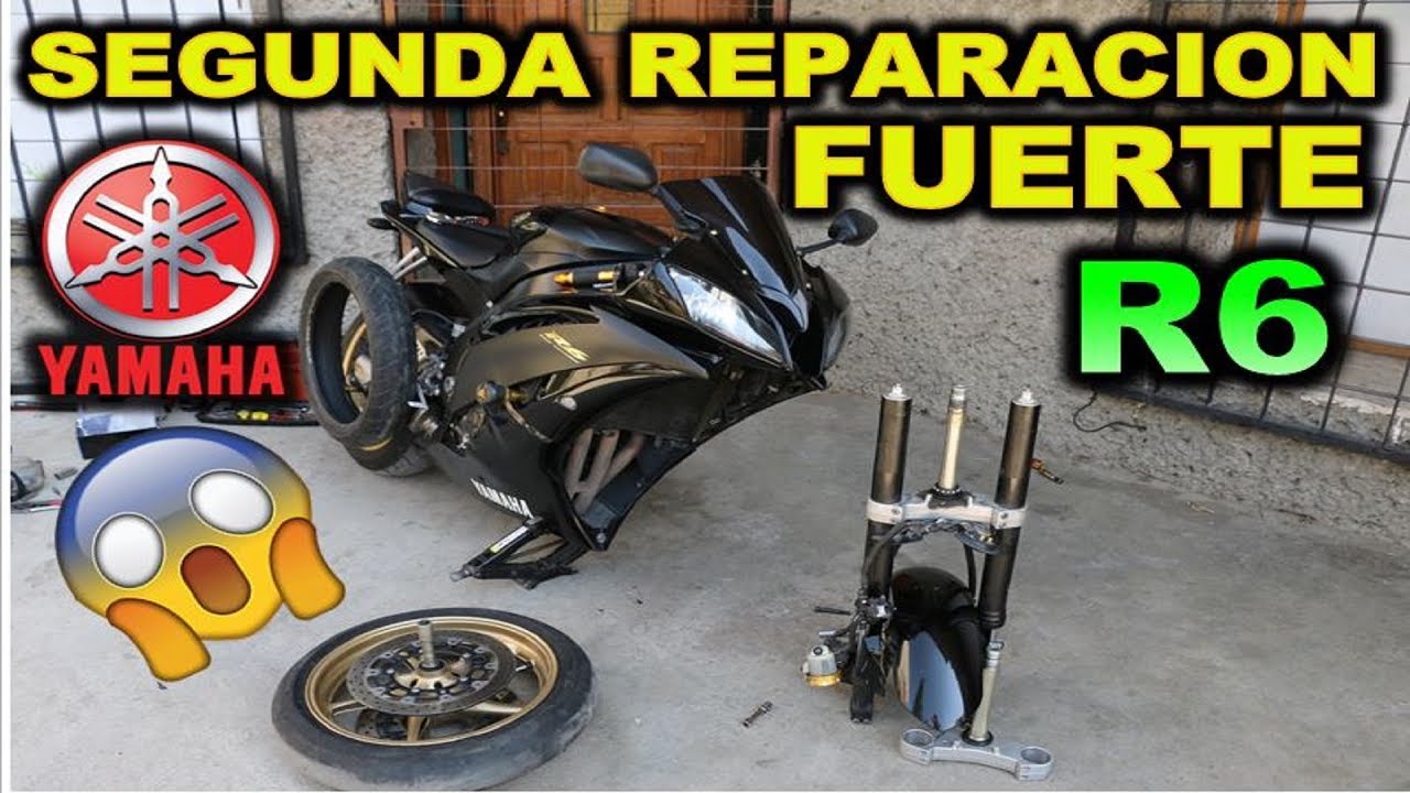 SEGUNDA REPARACIÓN FUERTE YAMAHA R6 LE CAMBIAMOS EL YUGO