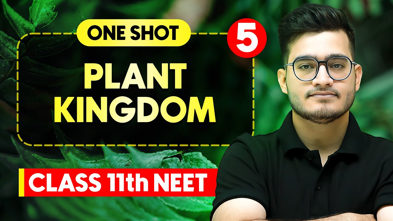 PLANT KINGDOM - Complete Chapter in One Video || Concepts+PYQs || Class 11th NEET