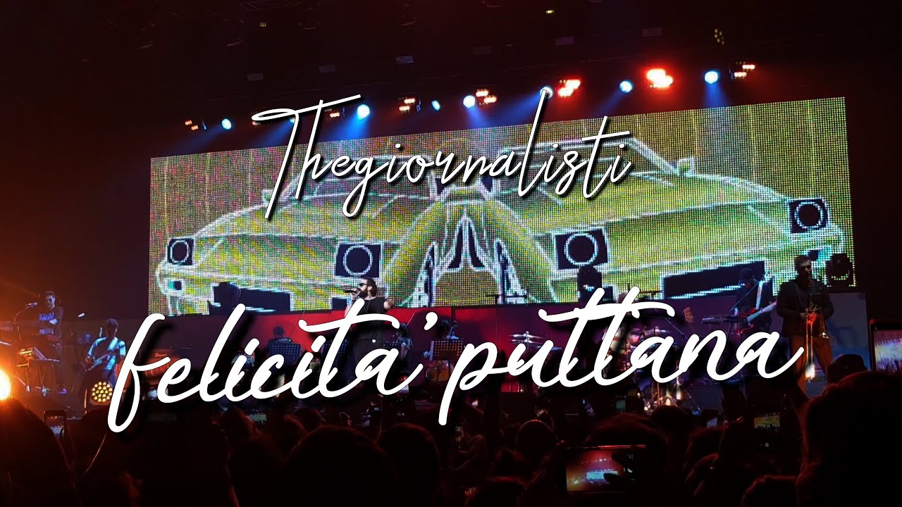 Thegiornalisti - Felicità puttana Live @ Palazzo dello Sport, Roma - 27/10/18