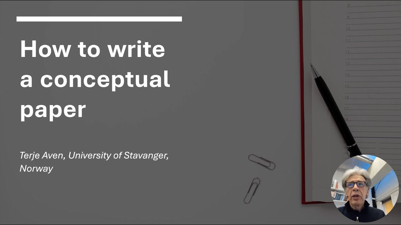 How to write a conceptual paper