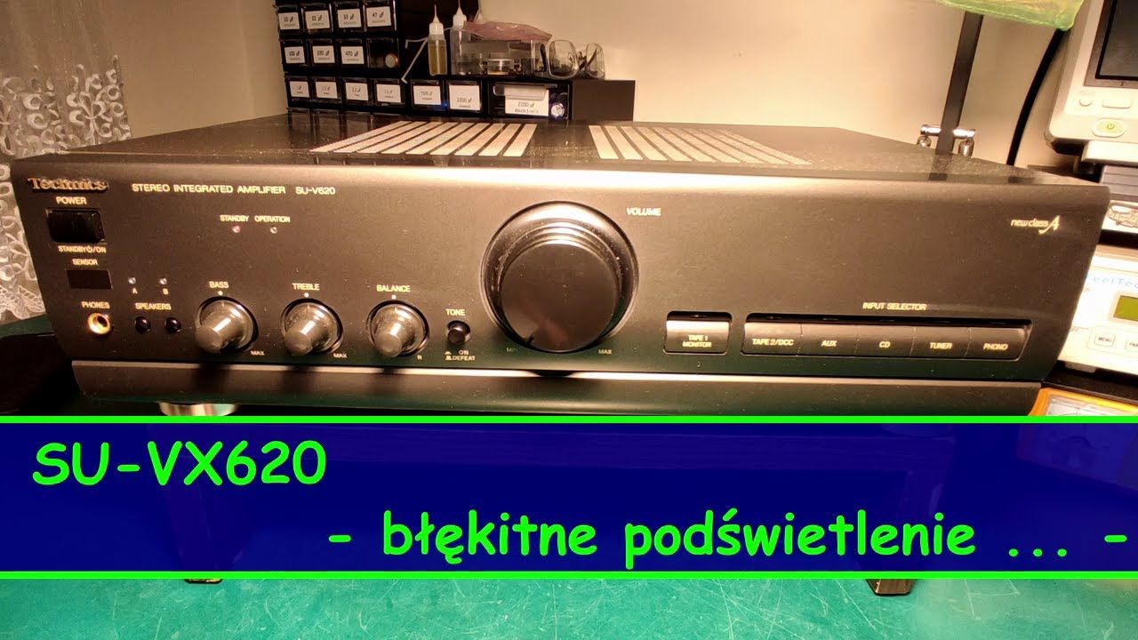 /137/ SU-V620 - wzmacniacz z niebieskim podświetleniem