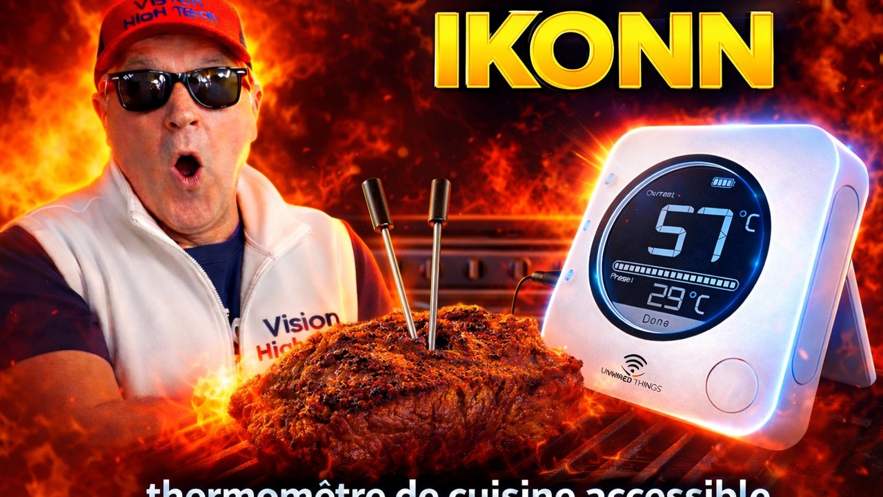 Thermomètre de cuisine vocal accessible : la cuisson réussie même pour une personne aveugle ! 😄🔥