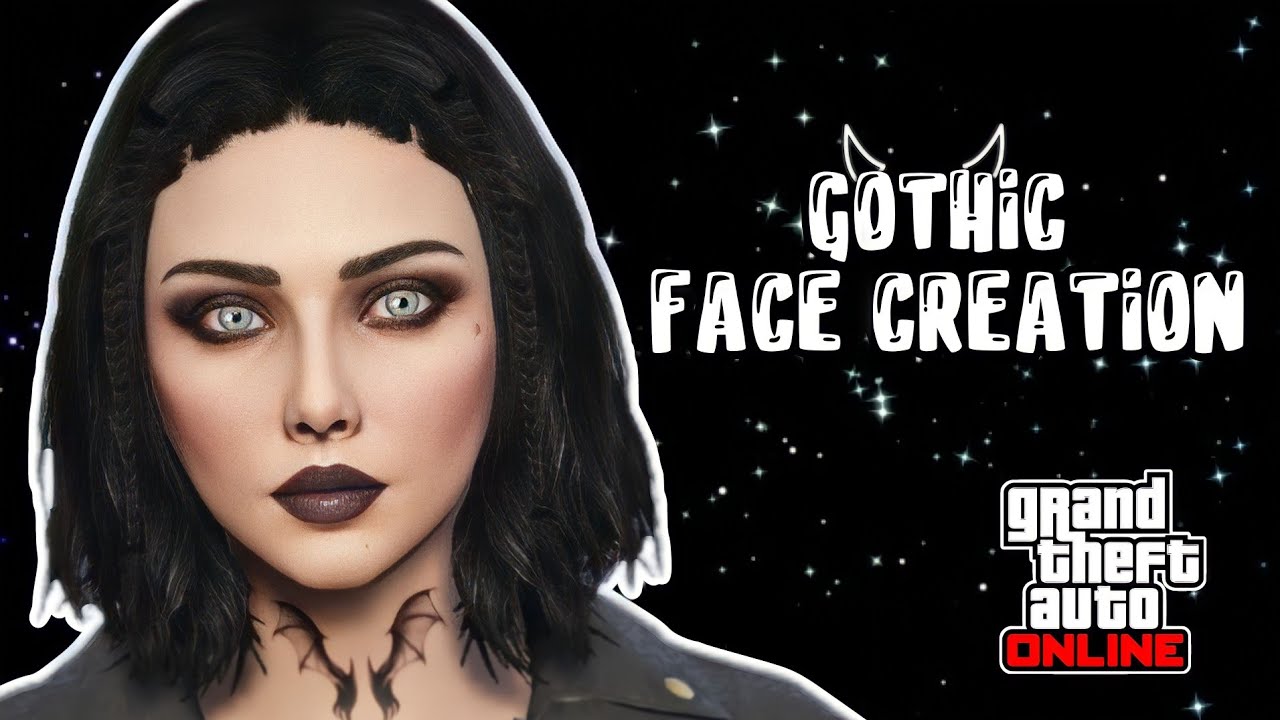 GTA 5 ONLINE PRETTY GOTH FEMALE CHARACTER CREATION | 𓆩♡𓆪