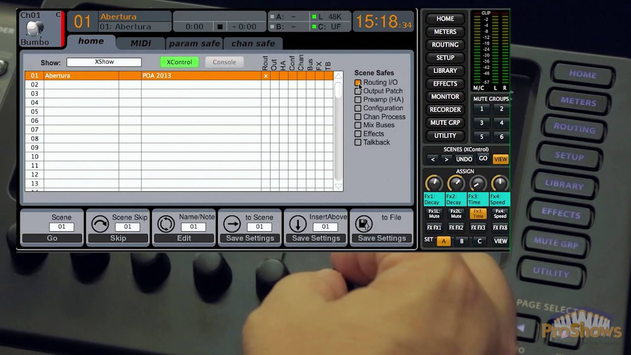 Behringer X32 - Channel Strip, Equalizadores Paramétricos, Compressores e Gates