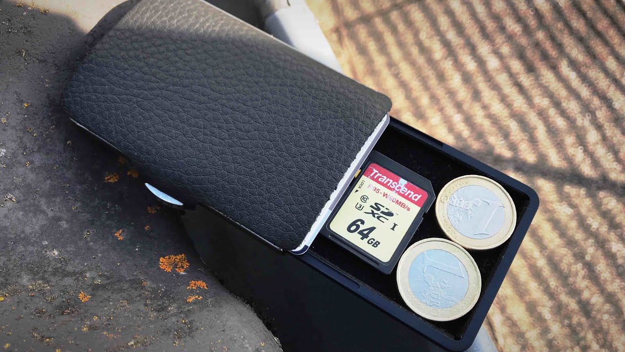 Universal MÜNZFACH für Slim Wallets (z.B. Iclip) // Slimpuro Coin Case // DEUTSCH