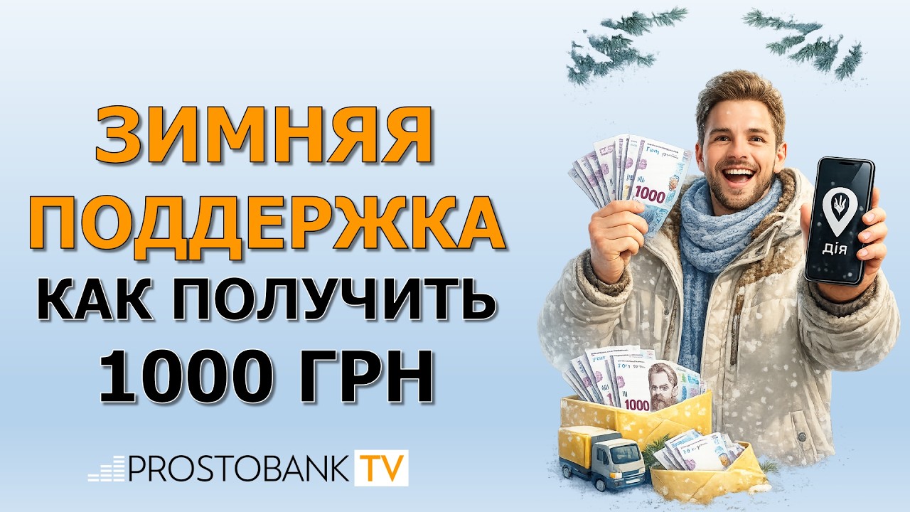 💰 Зимняя поддержка 2025: как получить 1 000 грн от государства через &laquo;Дію&raquo; или Укрпочту