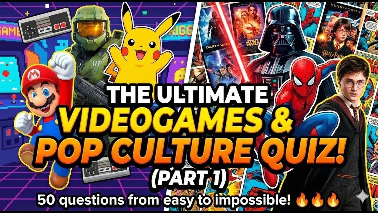 Ultimate Videogames and Pop Culture Quiz! 🎮 (Part 1)