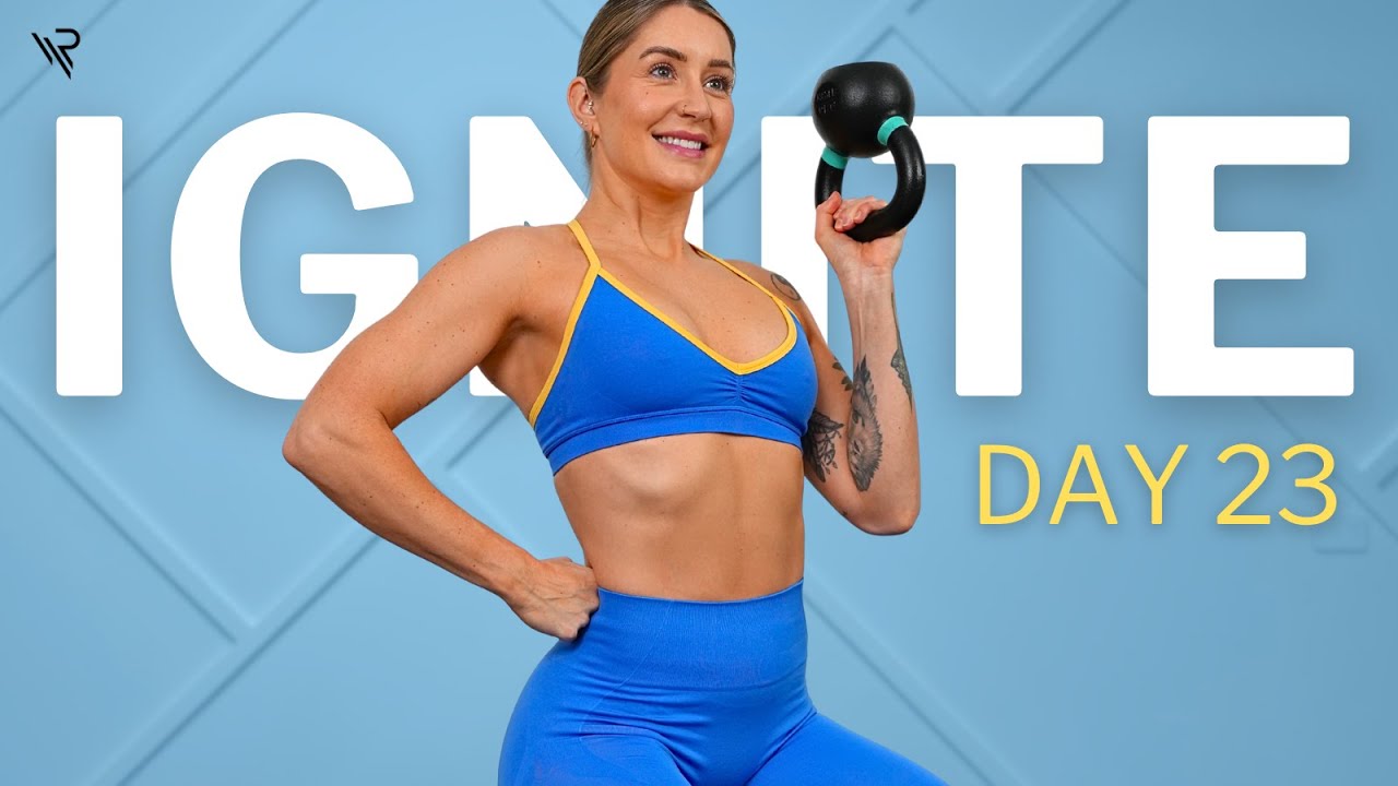 Day 23: Upper Body Workout (Arms, Abs & Chest) | Ignite Kettlebell Series