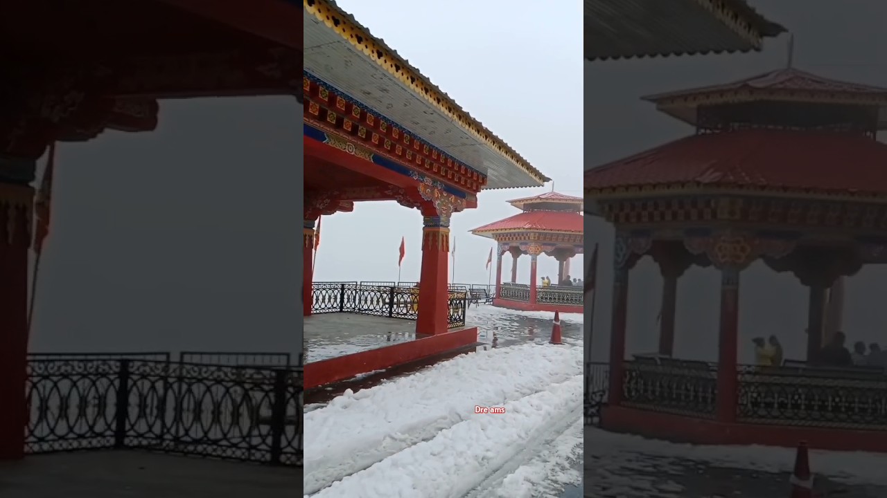 Sikkim❤️ Old baba Mandir Zuluk ❤️#wow #zuluk #sikkim #snow #beautiful #nature #pahari #hills #shorts