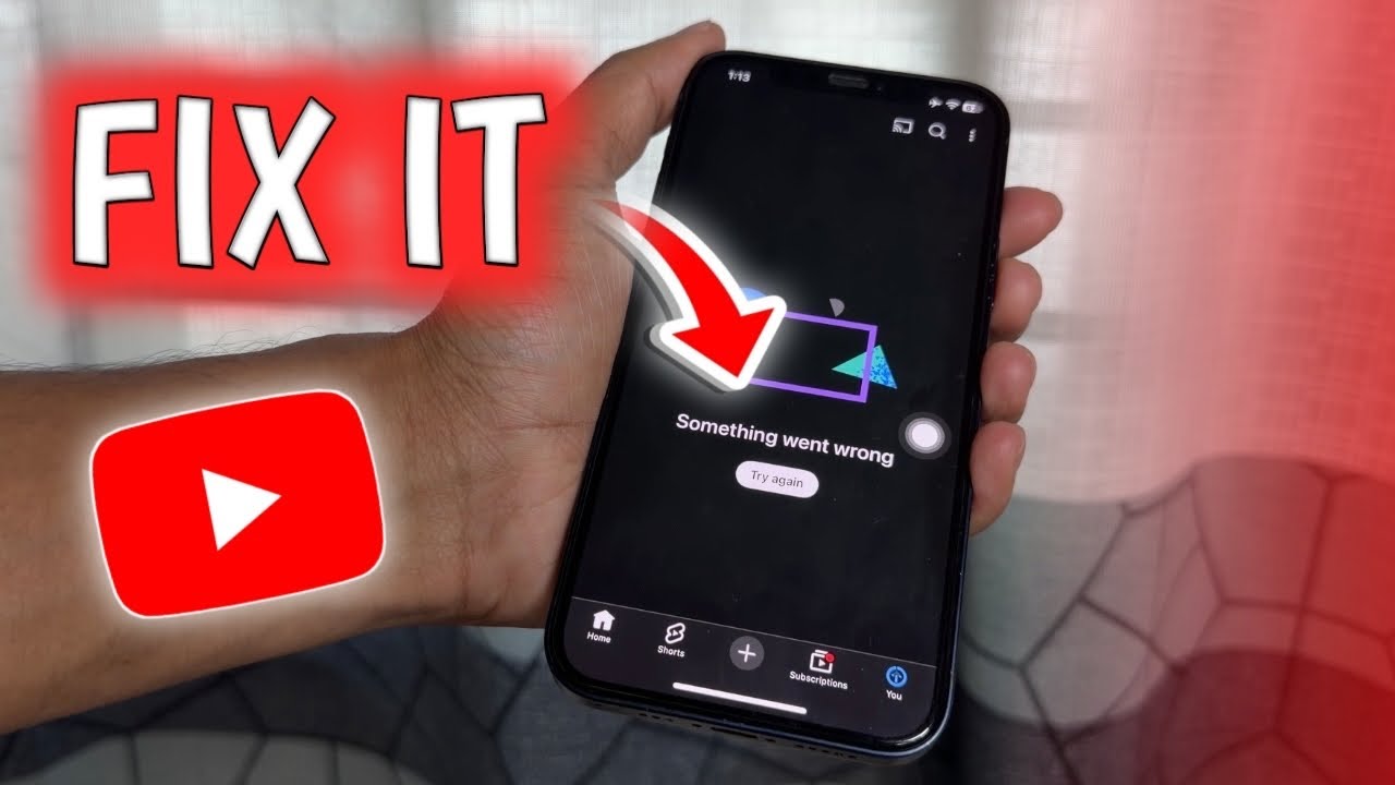 Исправление: На YouTube что-то пошло не так. Нажмите, чтобы повторить попытку.