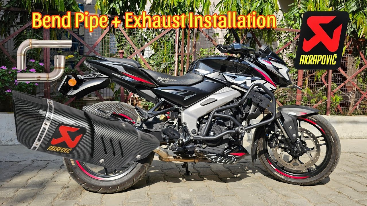 Bajaj NS400z Exhaust Modified😈 || Akrapovic Exhaust with Bend Pipe💥 || Very Loud🔥 || Full Tutorial♦️