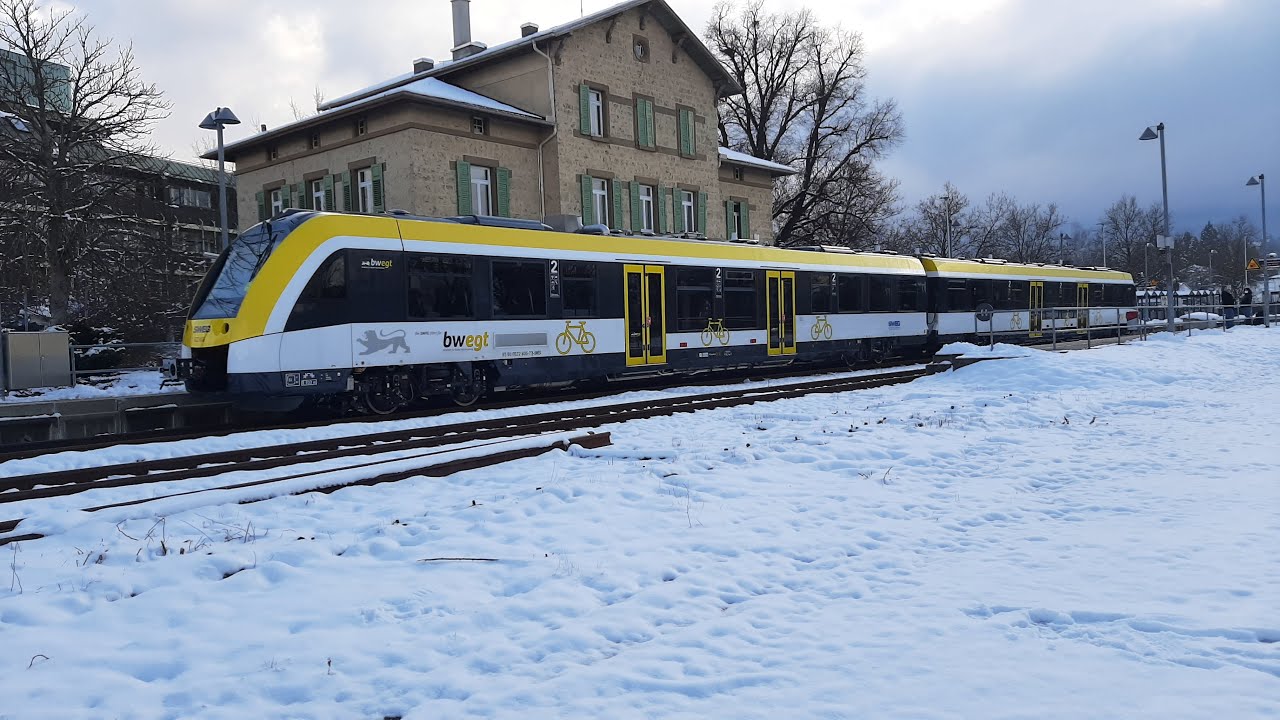 Zugverkehr in Mössingen: Mit Br 612,622 im Bwegt Design und Formsignalen